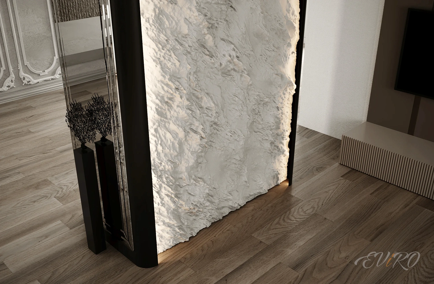 Подсветка, направленная на рельеф EViRO