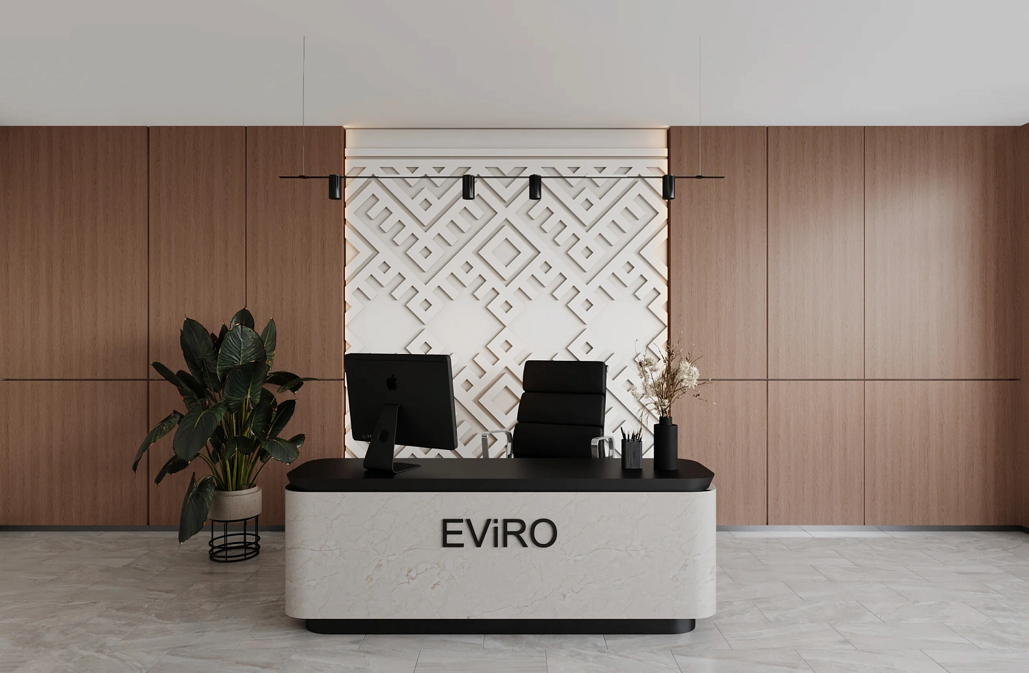 Гипсовая 3D панель EViRO Большой Орнамент